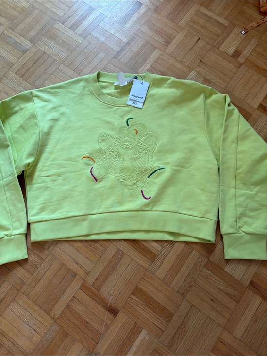 Desigual Tops - Desigual Graphic Cropped Sweatshirt